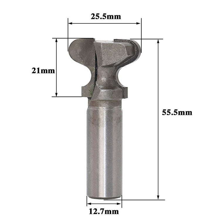 1/2x1mm Two Arc Drawer Handle Cabinet Door Woodworking Slotting Knife
