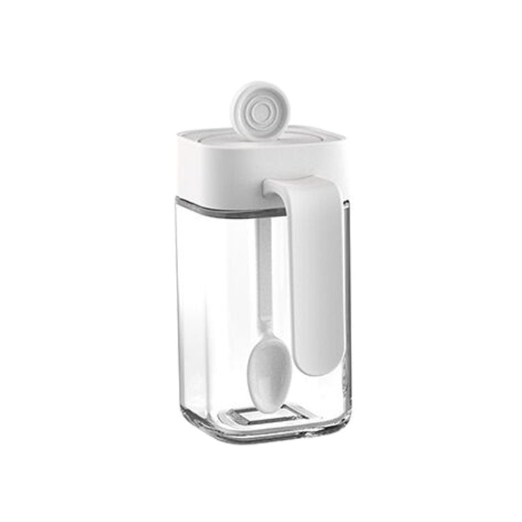 4 PCS Home Glass Spoon Covered Seasoning Bottle, Specification: Seasoning Bottle  (White)
