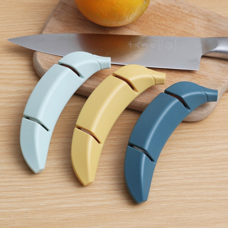 3 PCS Banana Sharpener Stone Home Kitchen Two-Stage Sharpener