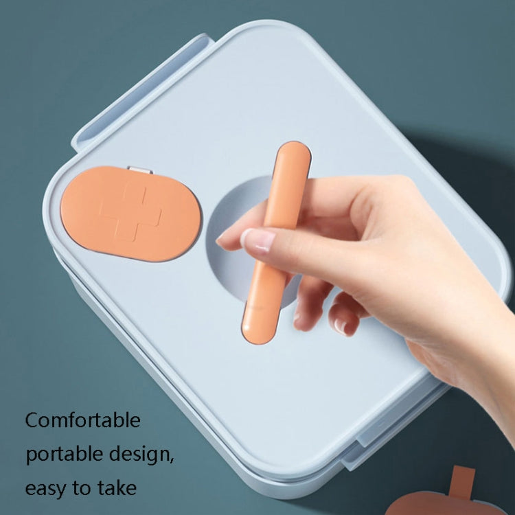 Hand Portable Medicine Box Household Large-capacity Separated Storage Pill Box, Colour: Single Layer (White)