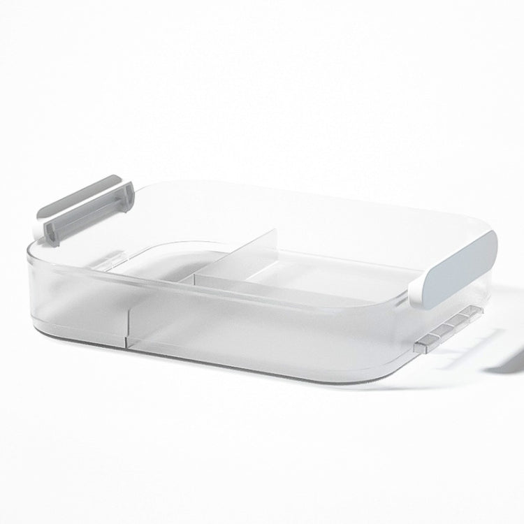 Hand Portable Medicine Box Household Large-capacity Separated Storage Pill Box, Colour: Overlay Accessories (White)