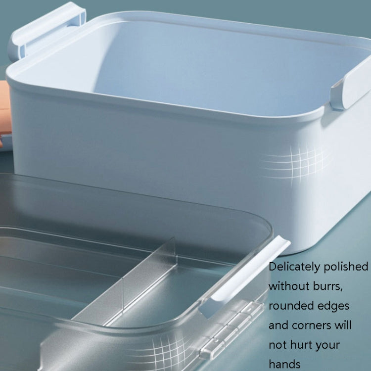 Hand Portable Medicine Box Household Large-capacity Separated Storage Pill Box, Colour: Overlay Accessories (White)