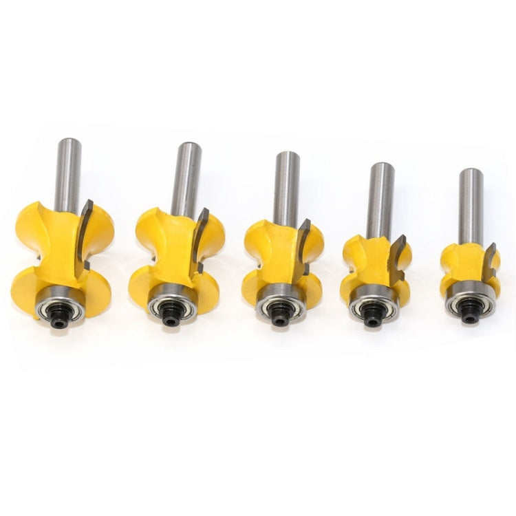 8-Shank Bearing Positive Semicircular Cutter Engraving Machine Woodworking Cutter, Model: No. 3