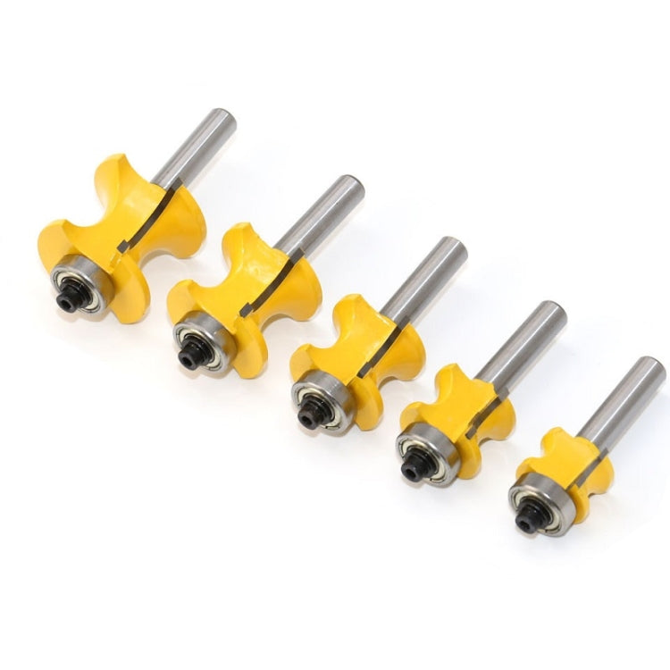 8-Shank Bearing Positive Semicircular Cutter Engraving Machine Woodworking Cutter, Model: No. 3