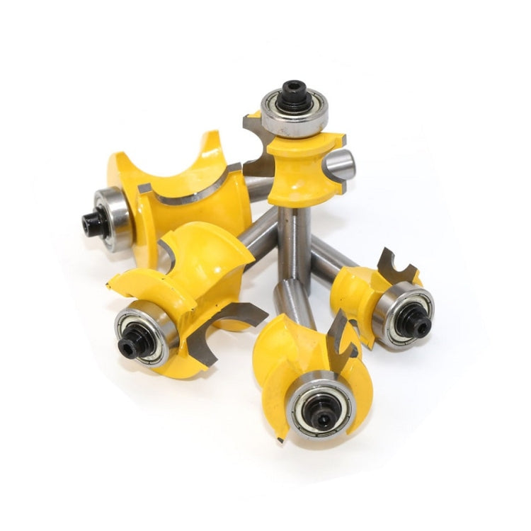 8-Shank Bearing Positive Semicircular Cutter Engraving Machine Woodworking Cutter, Model: No. 3