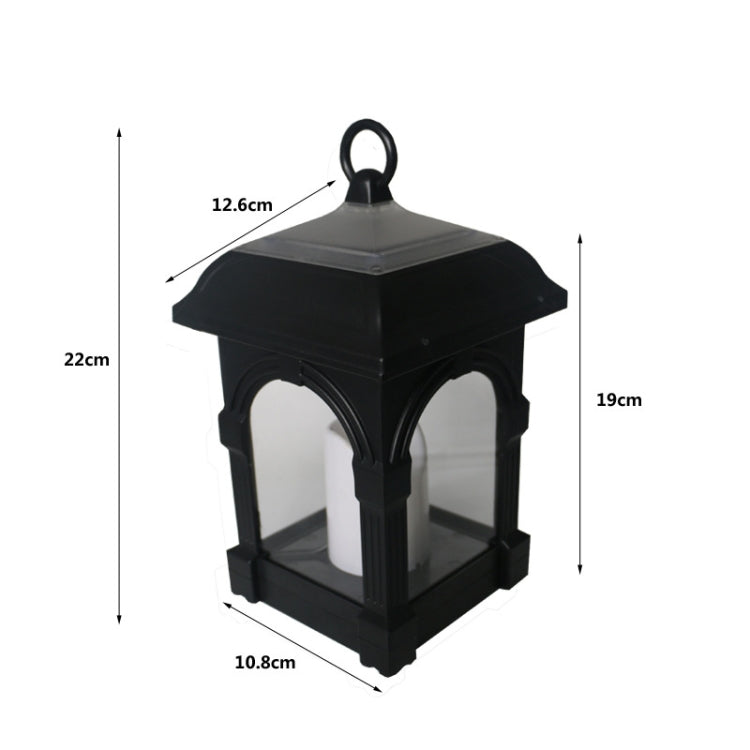 Outdoor Solar Simulation Candle Light Garden Solar Hanging Lamp