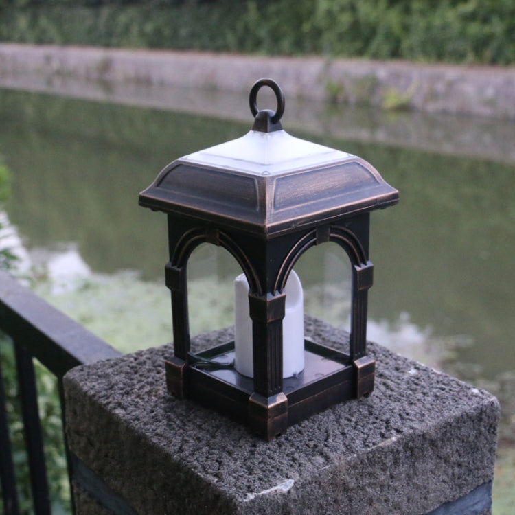 Outdoor Solar Simulation Candle Light Garden Solar Hanging Lamp