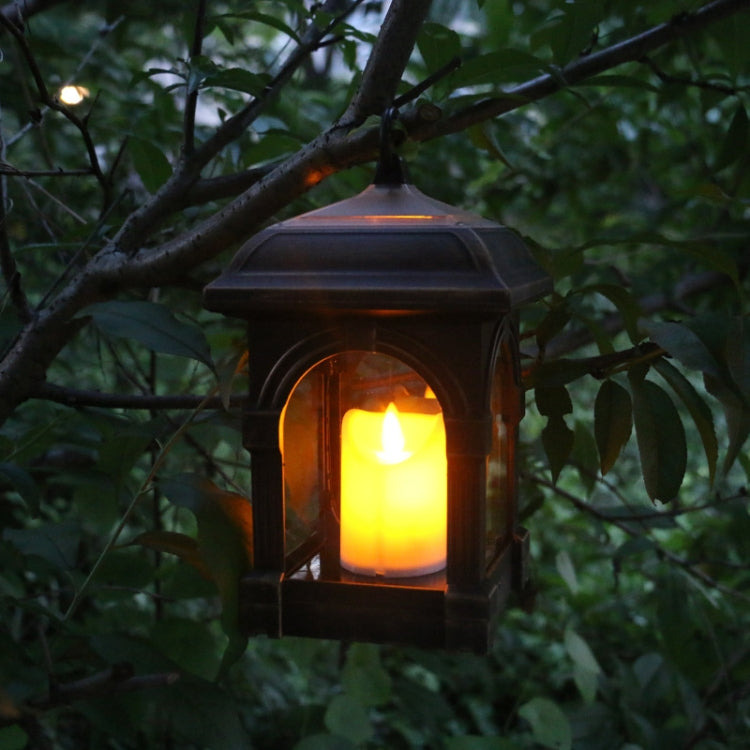 Outdoor Solar Simulation Candle Light Garden Solar Hanging Lamp