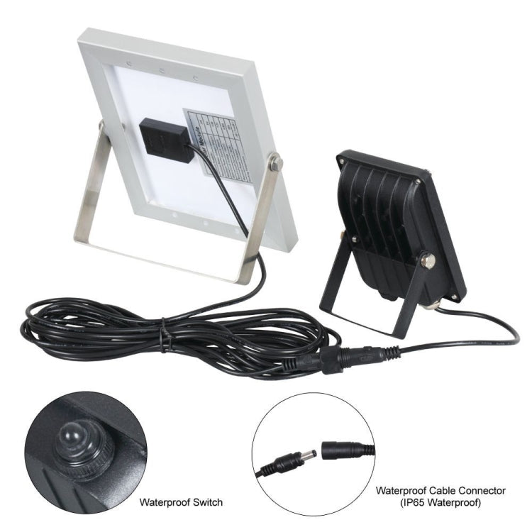 50W Remote Control Solar Wall Lamp Garden Lawn Light Outdoor Waterproof Street Light RGB Flood Light(Colorful Light)