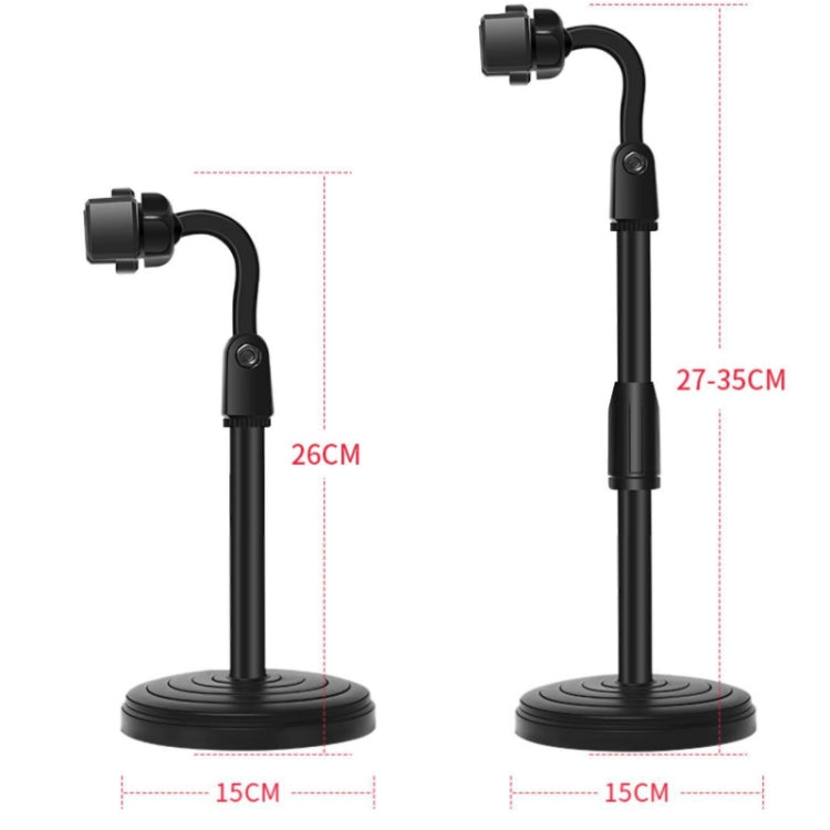 4 PCS Desktop Stand Mobile Phone Tablet Live Broadcast Stand Telescopic Disc Stand, Colour: Pink