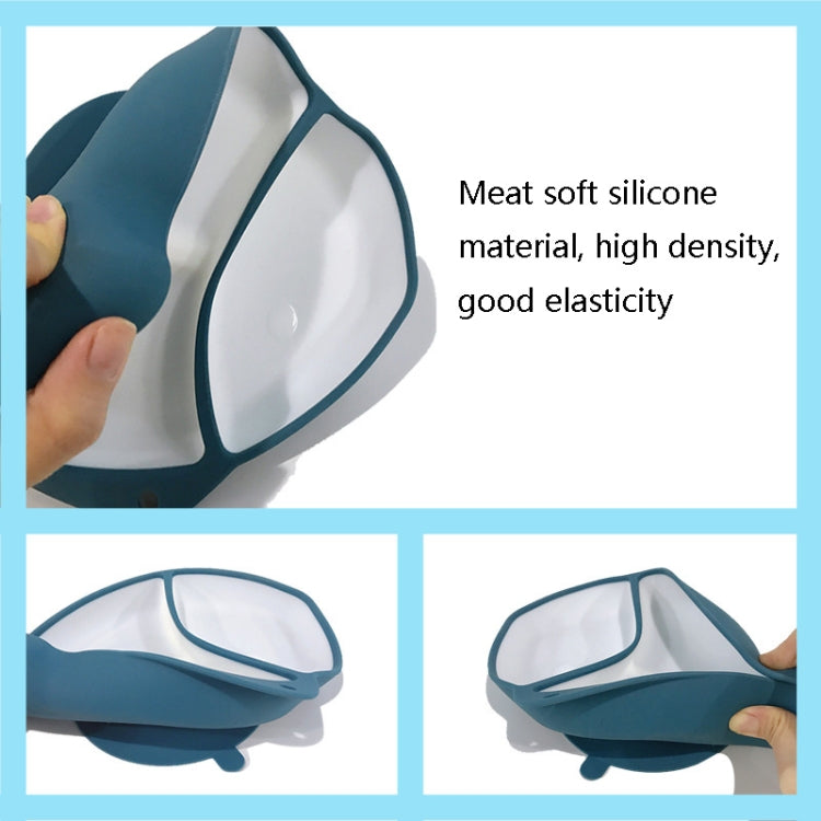 Full Silicone Children Tableware Integrated Anti-Fall Anti-Slip Suction Cup Bowl