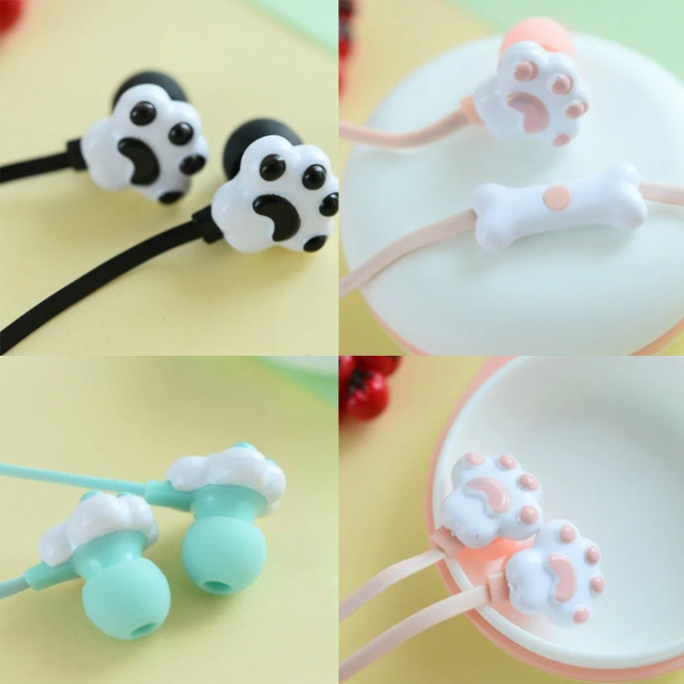 3 PCS M133 Creative Kitten Paw In Ear Wire Earphone, Length: 1m