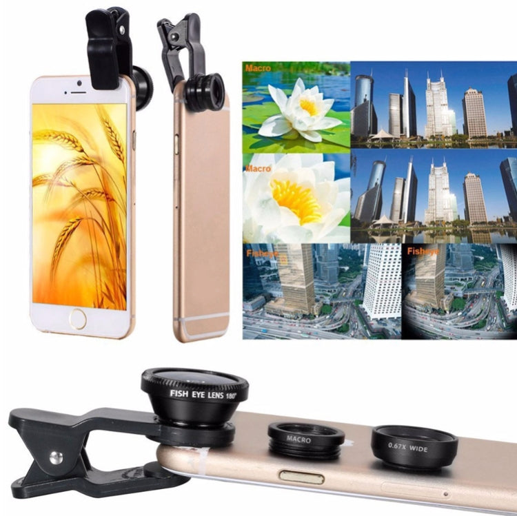 10 In 1 Telephoto Mobile Phone Universal Lens Wide Angle Macro Fisheye Selfie Stick Set, Specification: 8X (Black)