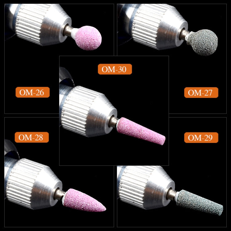 8 PCS Quartz Polishing Head For Nail Polisher Round Strip Polishing Head(OM28)