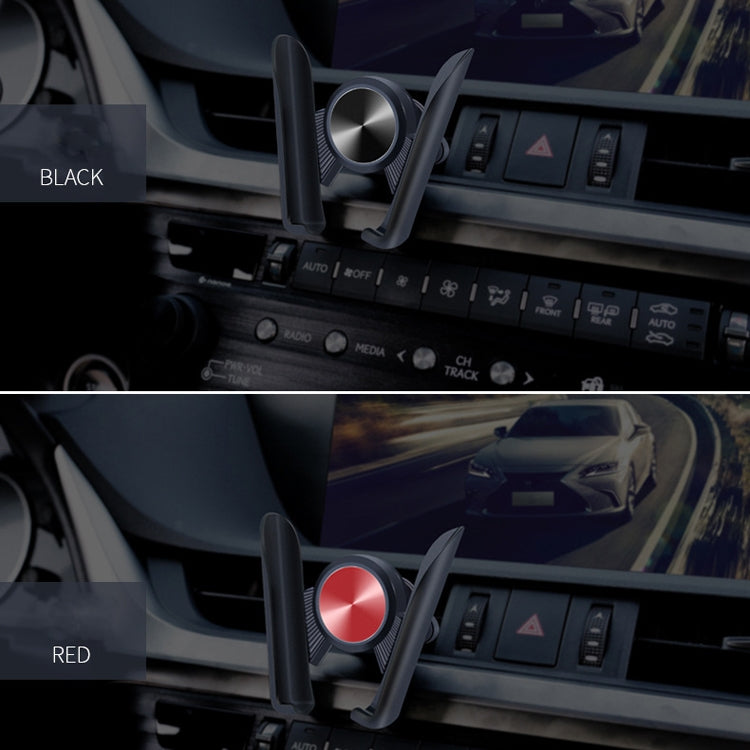 3 PCS Car Mobile Phone Holder Car Navigation Linkage Elastic Air Outlet Snap-Type Gravity Universal Bracket