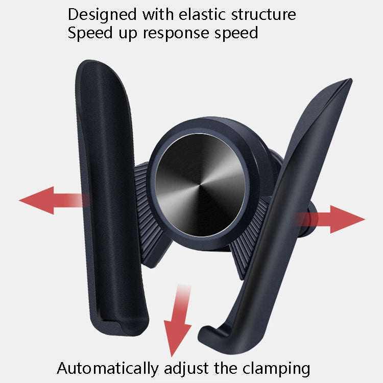 3 PCS Car Mobile Phone Holder Car Navigation Linkage Elastic Air Outlet Snap-Type Gravity Universal Bracket