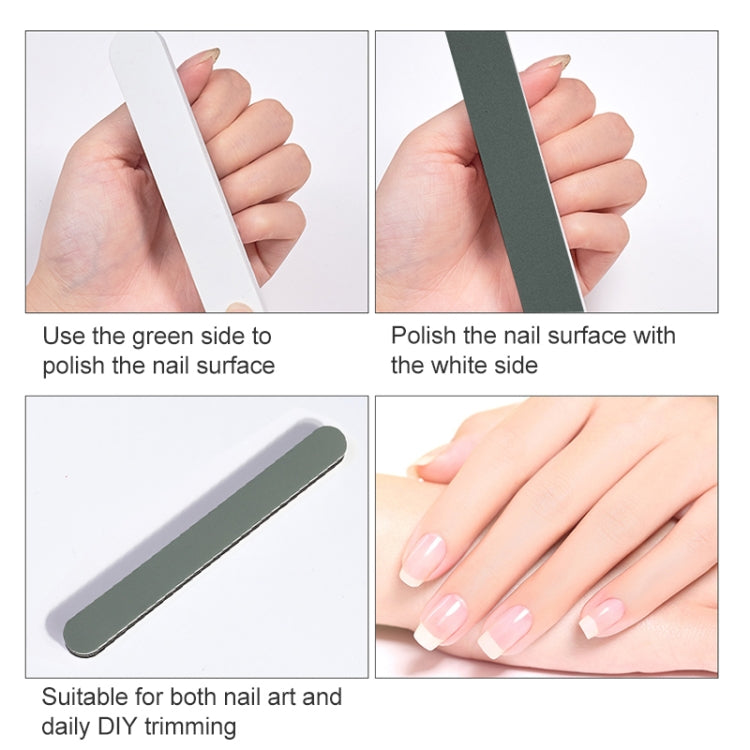 20 PCS Double-Sided Dual-Purpose Nail Polish Strips Nail Polish And Wax Strips(17.8x2.8x1.3cm)