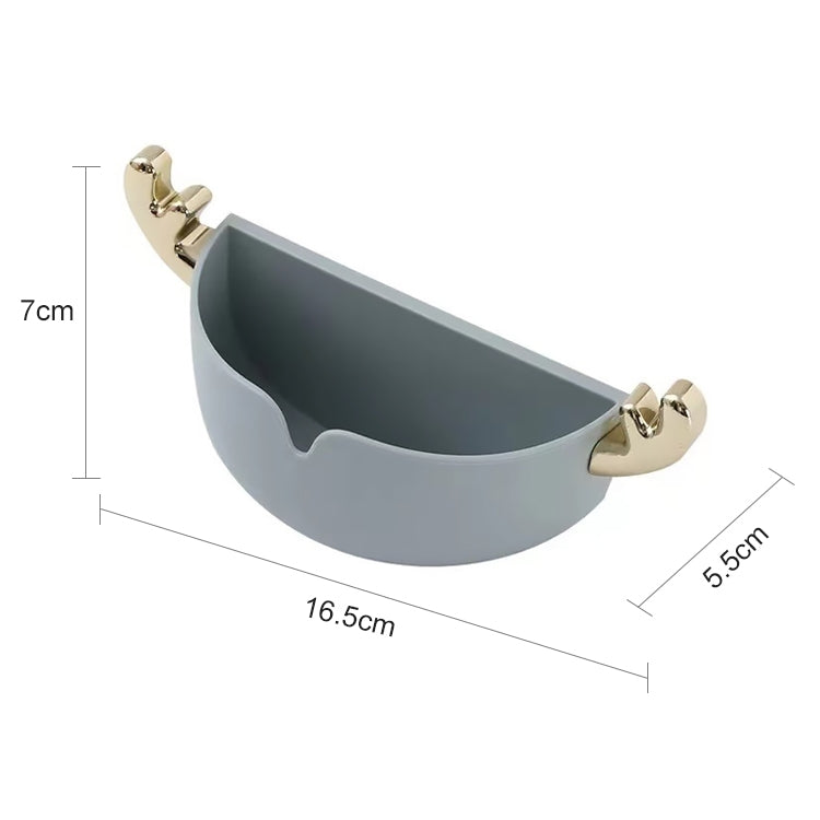 4 PCS Cartoon Animal Cute Deer Soap Holder Seamless Wall-Mounted Bathroom Storage Box