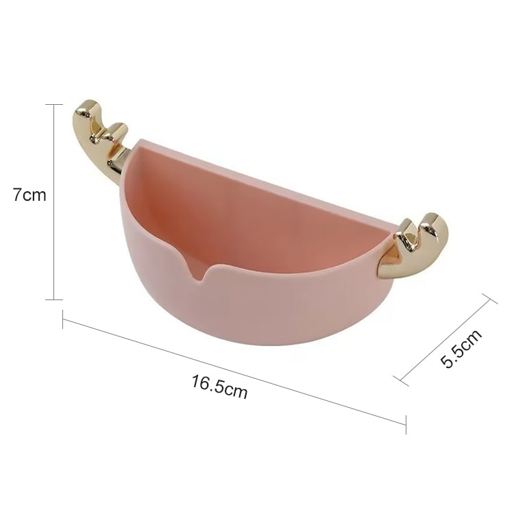 4 PCS Cartoon Animal Cute Deer Soap Holder Seamless Wall-Mounted Bathroom Storage Box