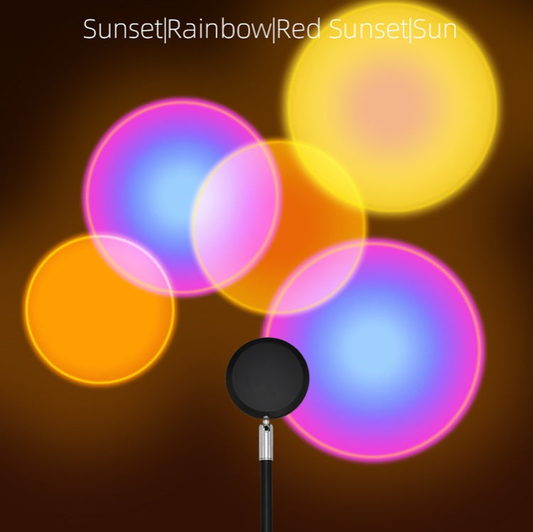 6W COB RGB UFO Colorful Sunset Light Rainbow Projection Light Photography Fill Light