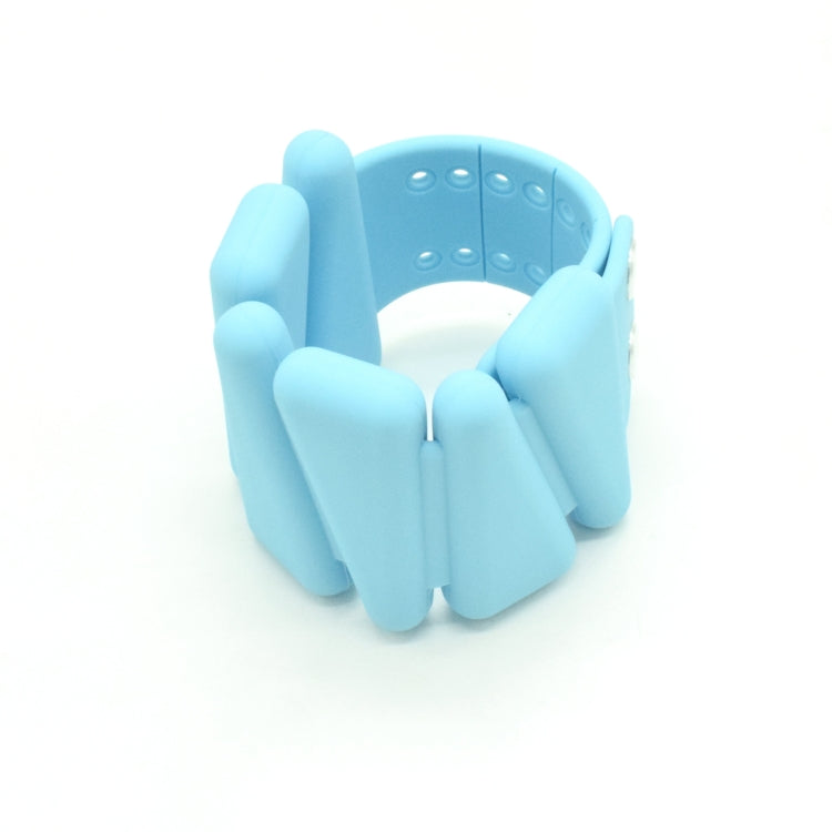 1 Pair Yoga Fitness Detachable Weight-Bearing Bracelets Sports Weight-Bearing Silicone Wrist Bands, Specification: 900G (Blue)
