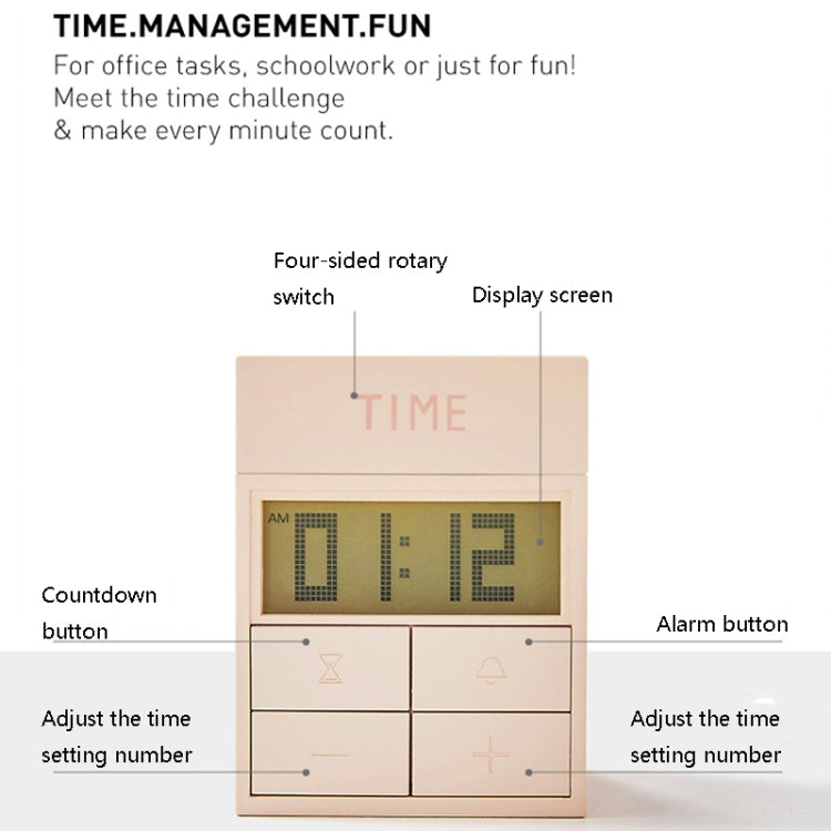 Rotating Magic Box Kitchen Timer Children Learning Time Manager Alarm Clock