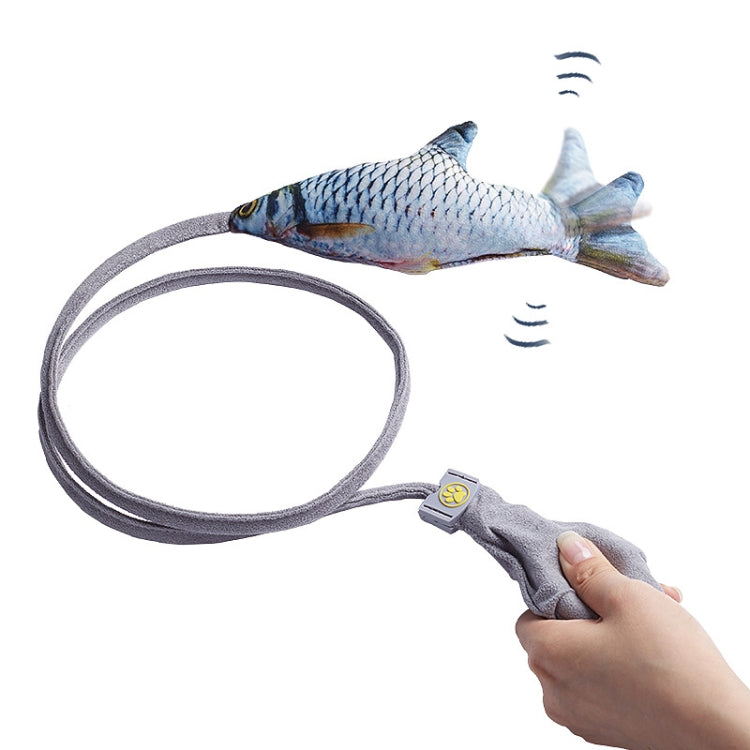 Creative Funny Cat Toy Simulation Fish Cat Toy Interactive Plush Airbag Toy