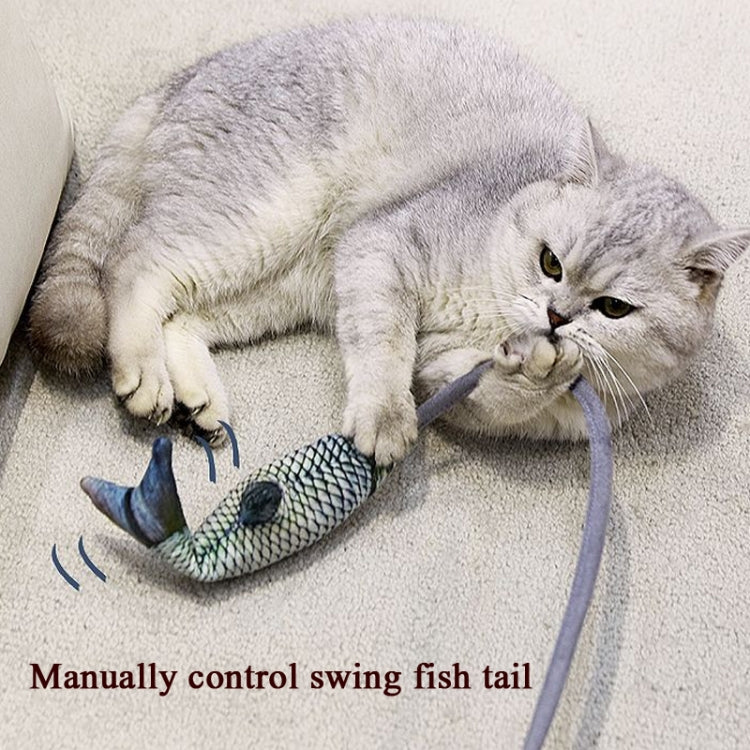 Creative Funny Cat Toy Simulation Fish Cat Toy Interactive Plush Airbag Toy