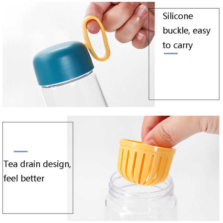 2 PCS Portable Plastic Large Capacity Cups Tea Cup With Tea Leak