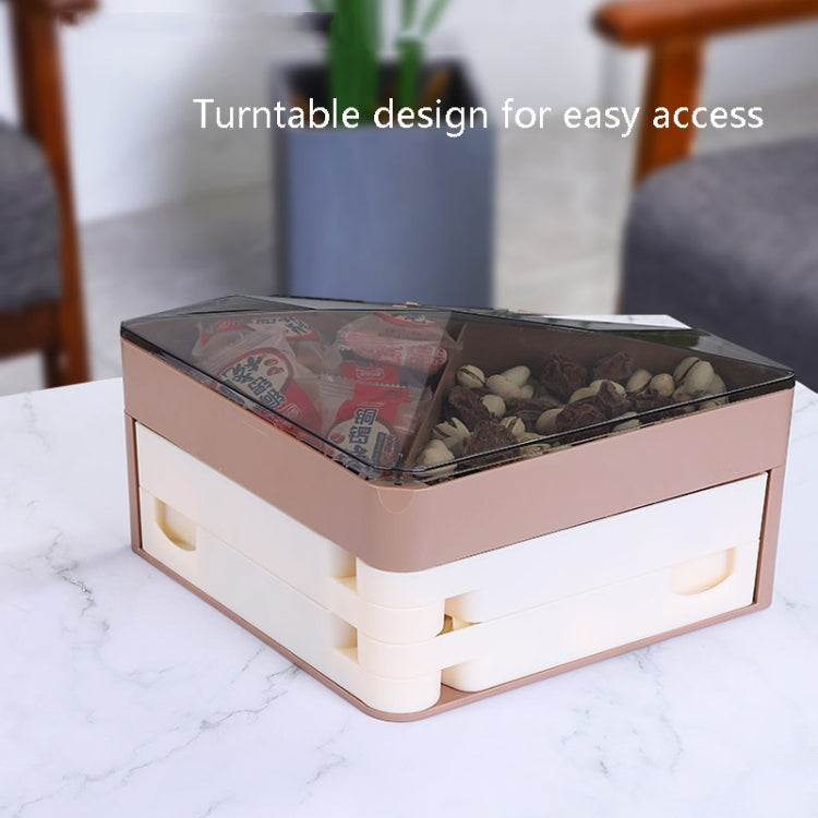 Household Diamond-Shaped Compartment Fruit Plate Multi-Layer Candy Snack Box