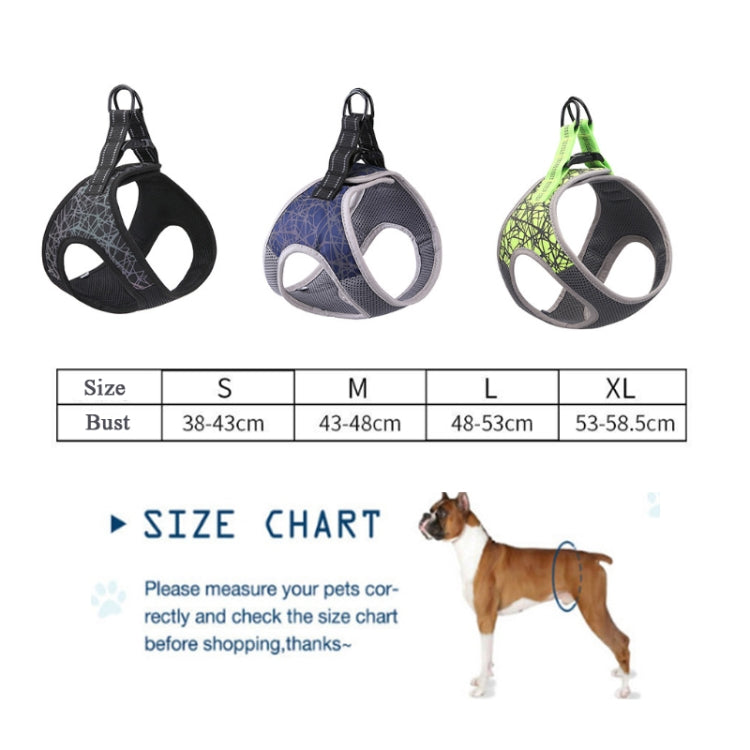 Dog Leash Vest Type Pet Chest Harness Special Leash For Small Dogs, Specifications (length * width): S(Black)