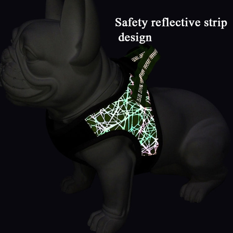 Dog Leash Vest Type Pet Chest Harness Special Leash For Small Dogs, Specifications (length * width): S(Black)