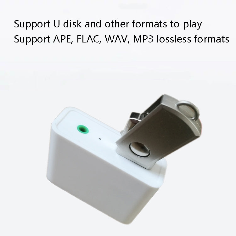 Q8 Bluetooth 5.0 Audio Receiver Cable Audio Power Playing Bluetooth Function Audio Adapter Module, CN Plug