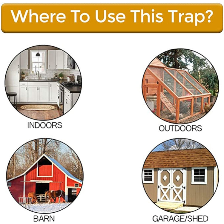 Flip Mouse Trap Automatic Reset Mousetrap Indoor And Outdoor Mousetrap (Random Color Delivery)