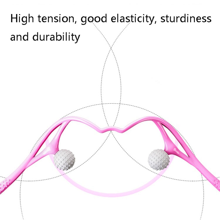 3 PCS Manual Cervical Massager Home Multi-Function Shoulder And Neck Massage Roller, Shape: Ordinary Pink
