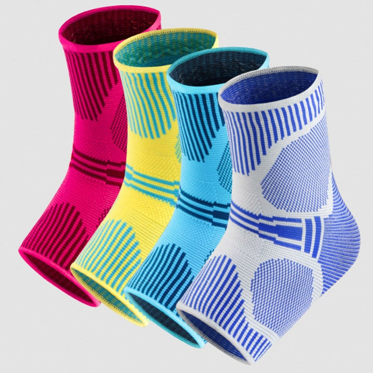 A Pair Sports Ankle Support Breathable Pressure Anti-Sprain Protection Ankle Sleeve Basketball Football Mountaineering Fitness Protective Gear, Specification: XL(Light Gray)