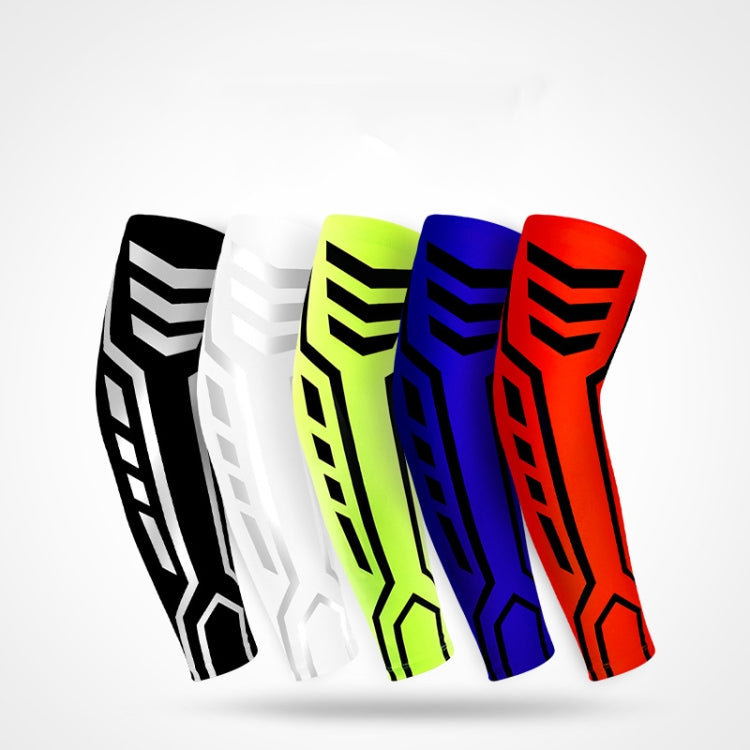 A Pair Sports Wrist Guard Arm Sleeve Outdoor Basketball Badminton Fitness Running Sports Protective Gear, Specification:  XL  (White)