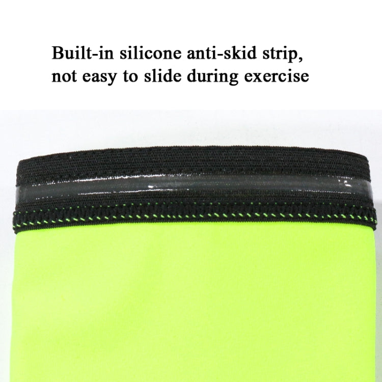 A Pair Sports Wrist Guard Arm Sleeve Outdoor Basketball Badminton Fitness Running Sports Protective Gear, Specification:  M (Fluorescent Green)