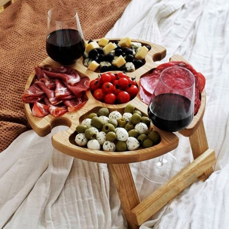 Outdoor Wooden Folding Picnic Table, Size: 16 x 30cm