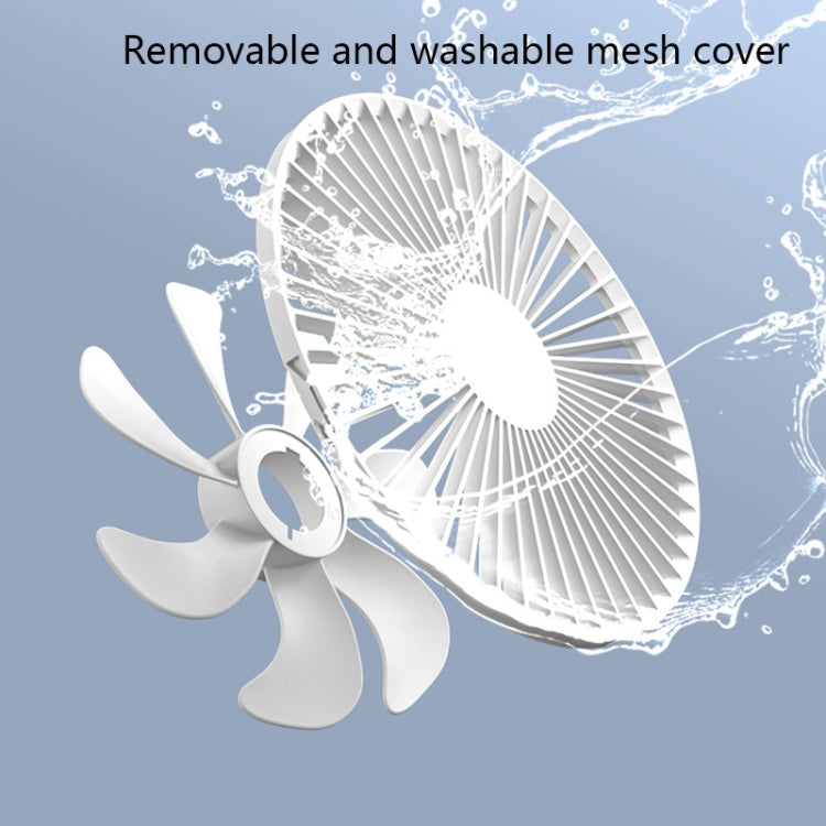 F8 Retractable Folding Fan Mini Desktop Office USB Fan, Colour: White