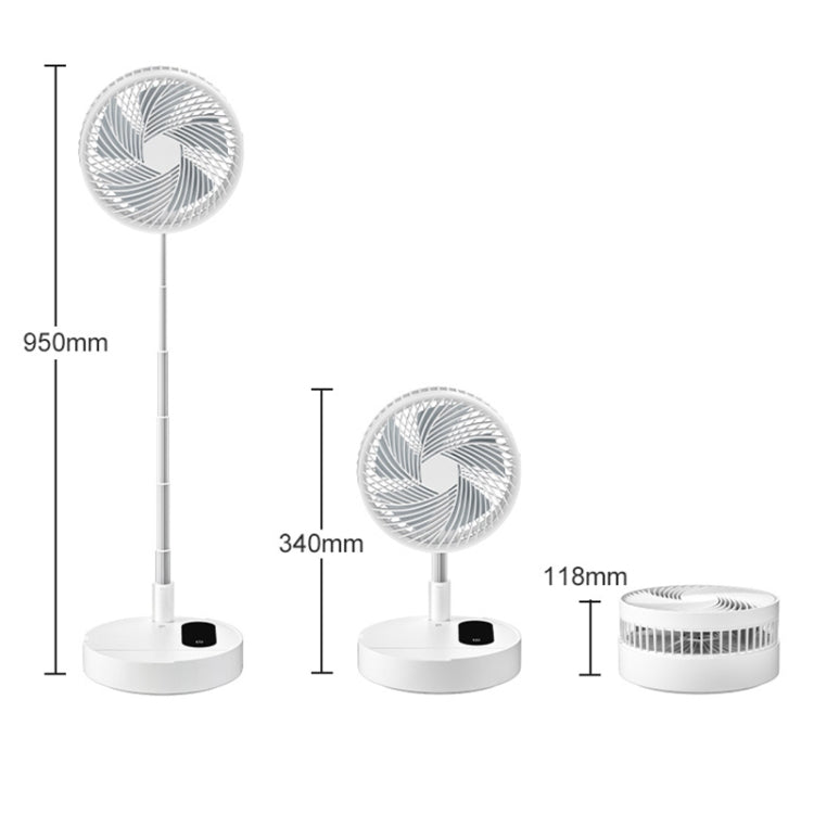 S30 Folding Retractable Fan Portable Silent Mini Office Desktop Fan, Colour: 5000mAh