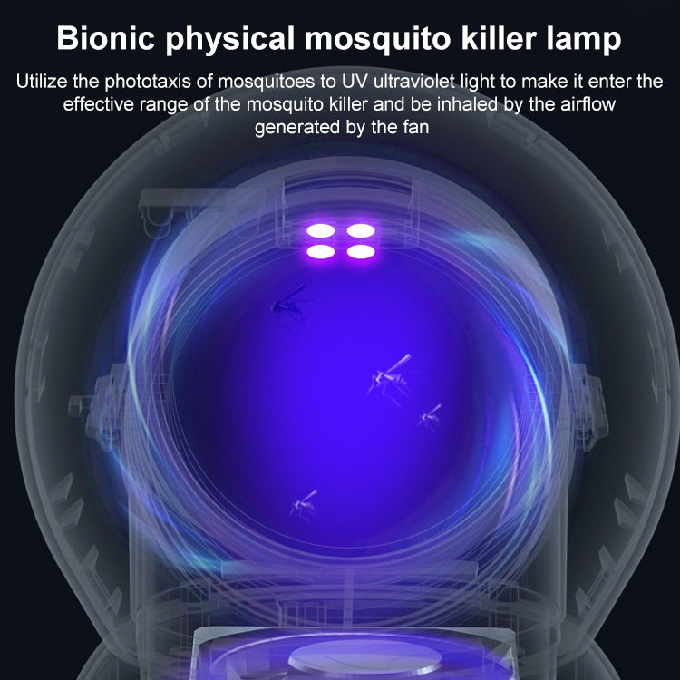 USB Photocatalysts Mosquito Lamp Household Inhalation Physics Mosquito Repellent Lamp(White)