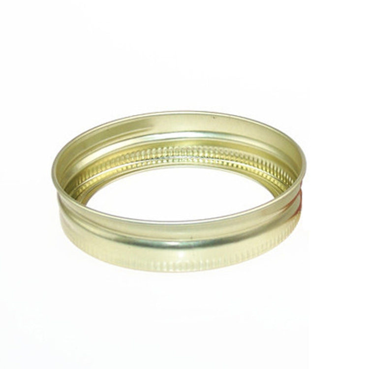 30 PCS Mason Can Cover Straw Tube Tinplate Cover, Specification: 86mm Outer Ring Gold