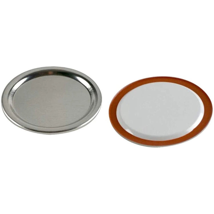 30 PCS Mason Can Cover Straw Tube Tinplate Cover, Specification: 86mm Cover Silver