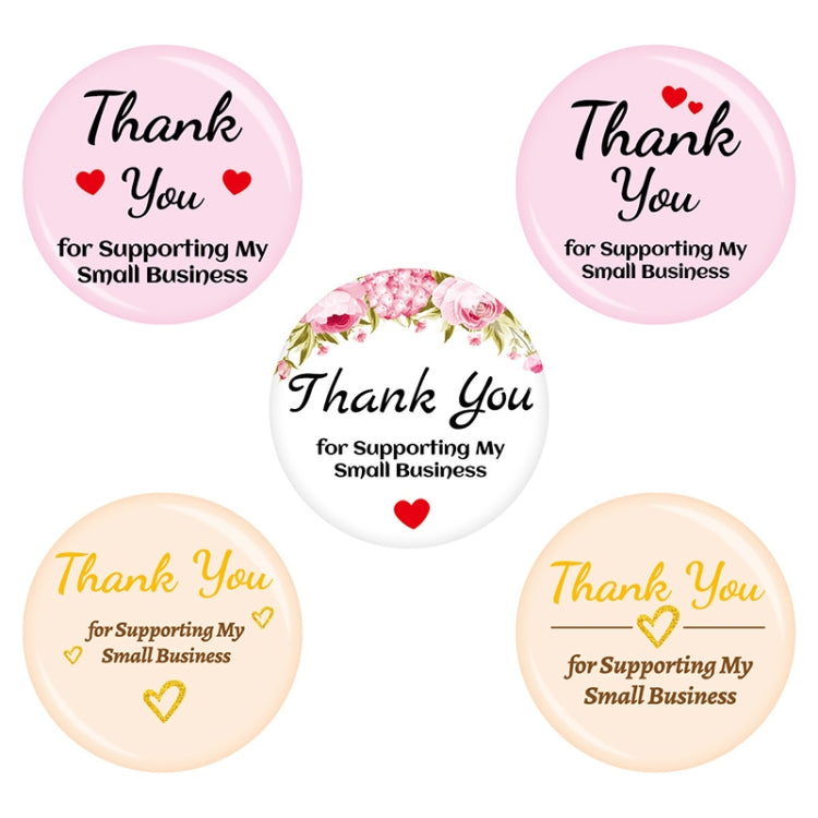2 Sets Love Thank You Gilding Stamping Sticker