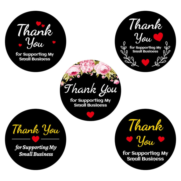 2 Sets Love Thank You Gilding Stamping Sticker