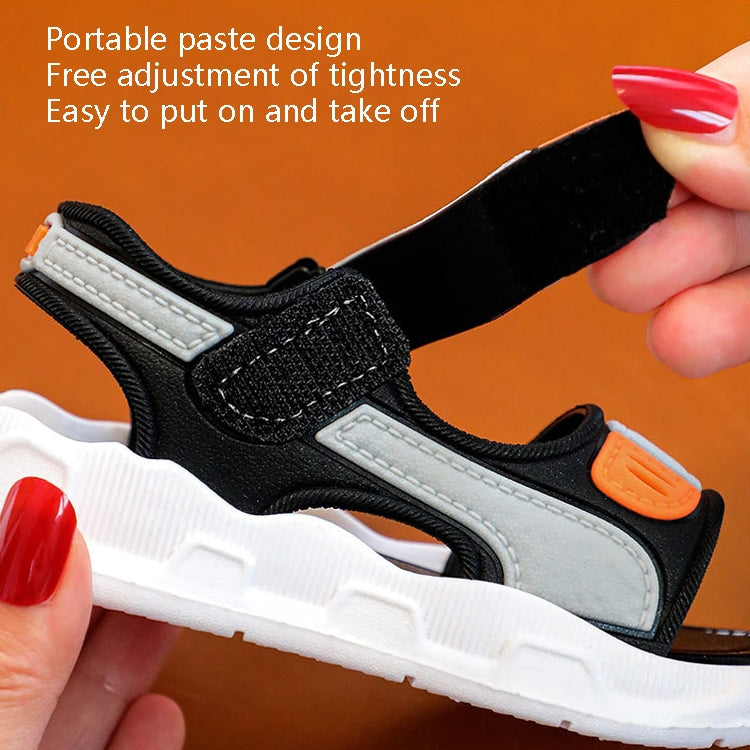 2 Pairs Children Sandals Anti-Skid Soft Bottom Children Beach Shoes, Size: 28 Inner Length 18cm