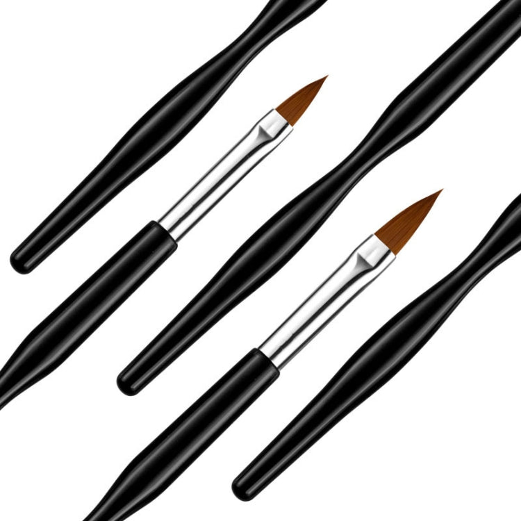 SKU001093 4 PCS Crystal Carving Brush Plastic Waist Rod Nail Tool