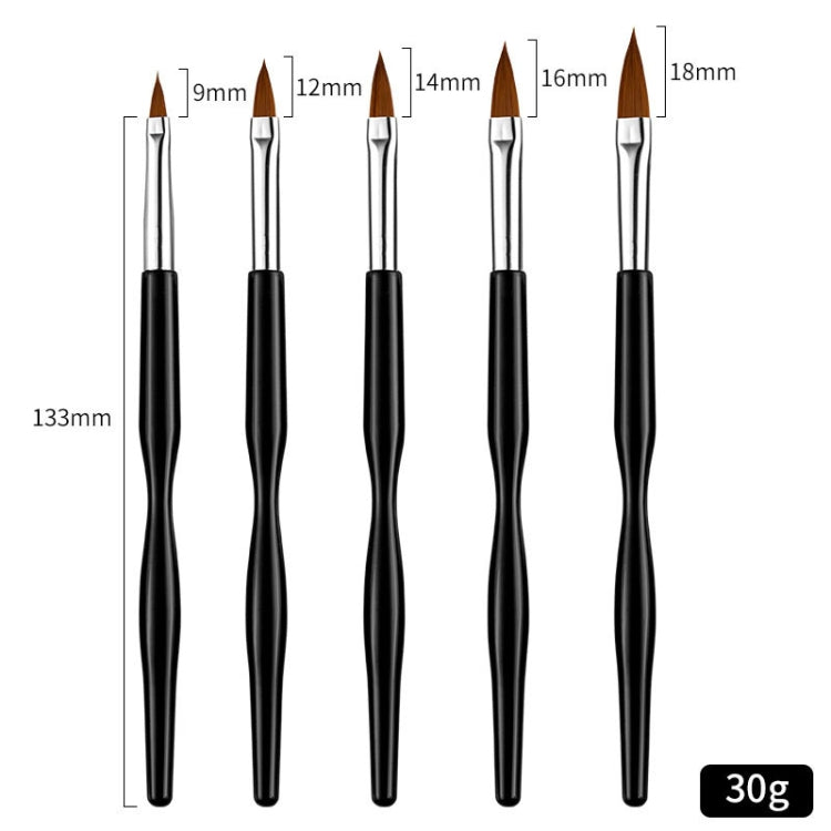 SKU001093 4 PCS Crystal Carving Brush Plastic Waist Rod Nail Tool