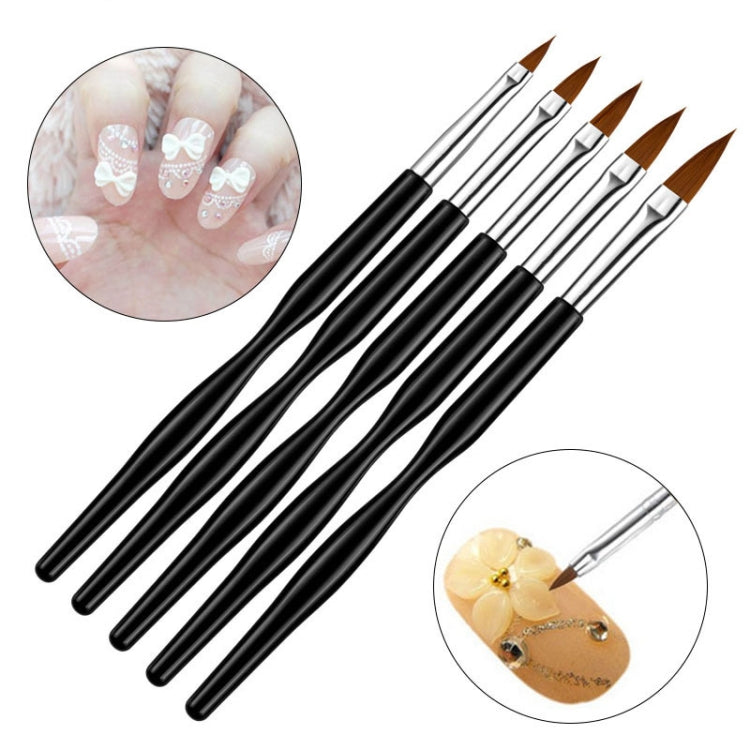 SKU001093 4 PCS Crystal Carving Brush Plastic Waist Rod Nail Tool